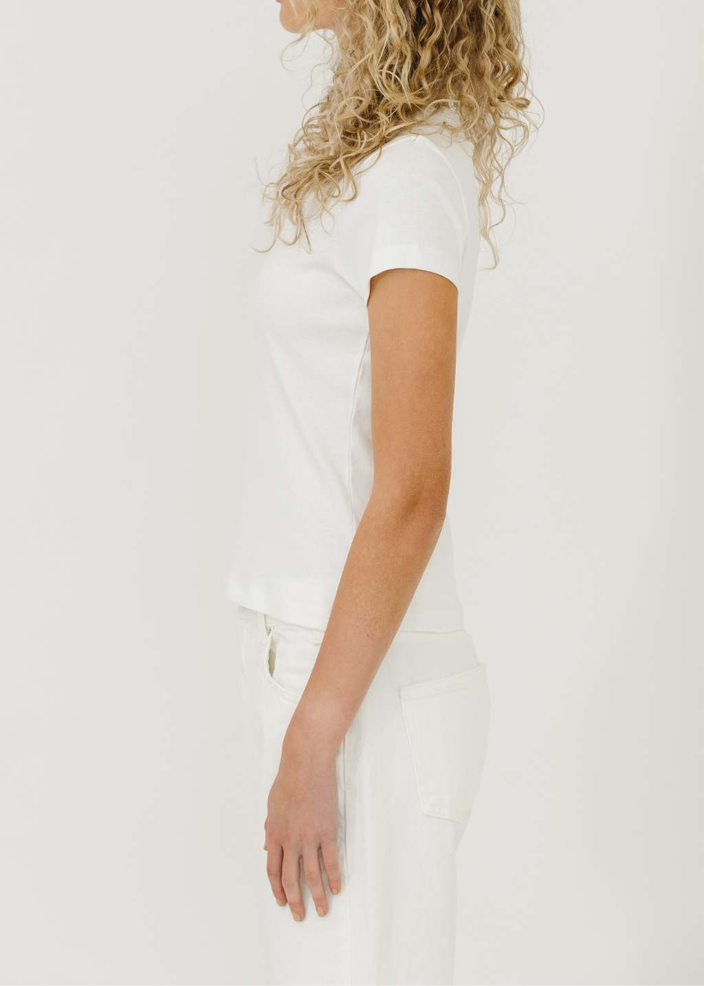 FLORE FLORE Car Baby Tee in White | Shop Tula