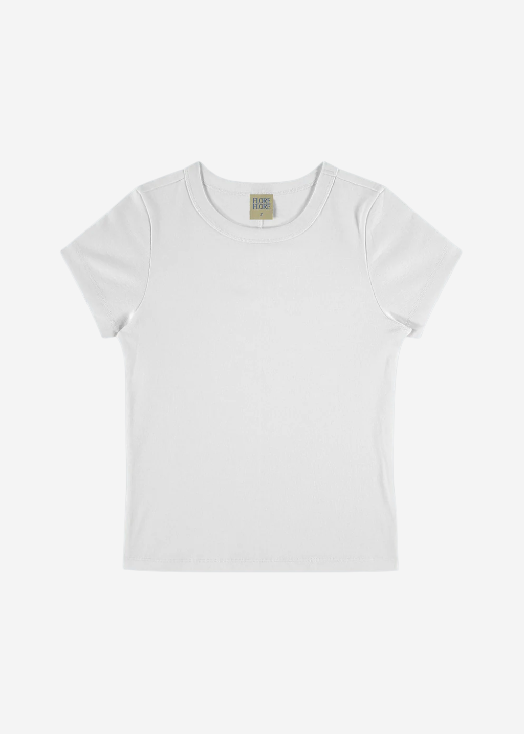 FLORE FLORE Car Baby Tee in White | Shop Tula