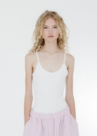 FLORE FLORE Carli Bodysuit in White | Shop Tula