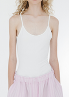 FLORE FLORE Carli Bodysuit in White | Shop Tula