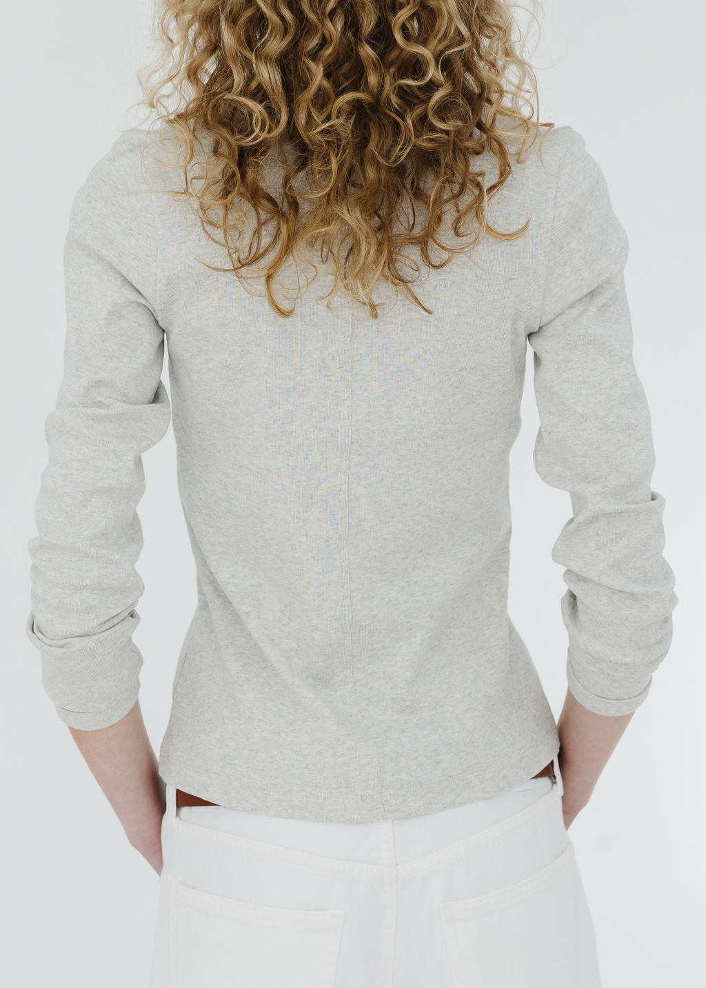 FLORE FLORE Dewi Longsleeve in Heather Grey | Shop Tula