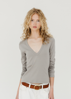 FLORE FLORE Dewi Longsleeve in Mouse | Shop Tula