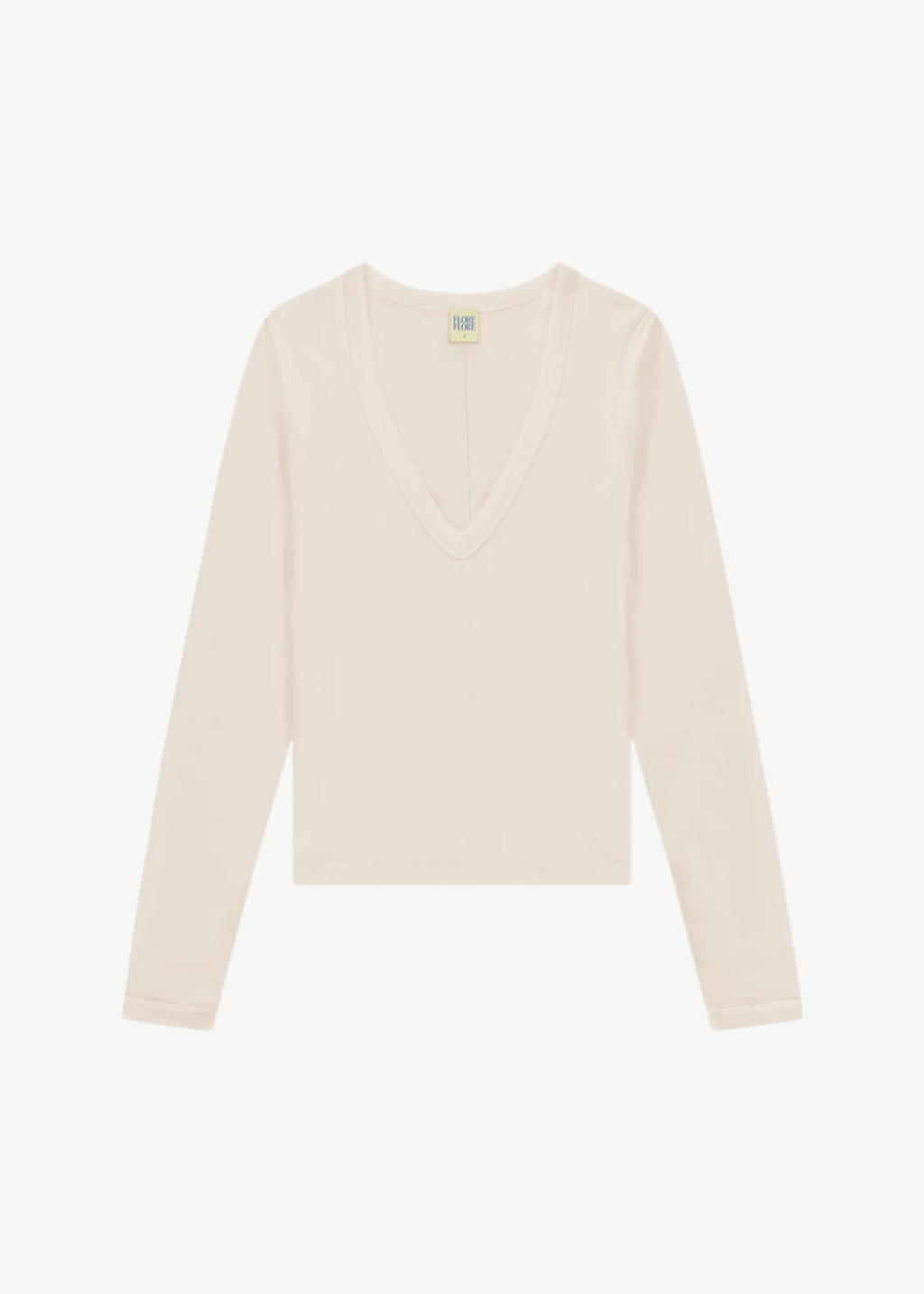 FLORE FLORE Dewi Longsleeve in Off-White | Shop Tula