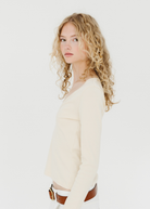 FLORE FLORE Dewi Longsleeve in Off-White | Shop Tula