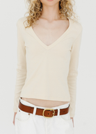 FLORE FLORE Dewi Longsleeve in Off-White | Shop Tula