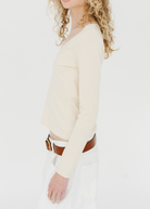 FLORE FLORE Dewi Longsleeve in Off-White | Shop Tula