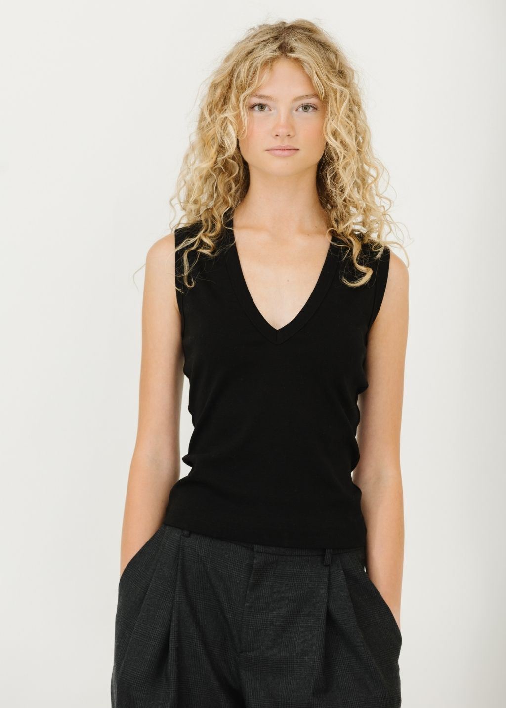 FLORE FLORE Dewi Tank in Black | Shop Tula