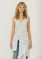 FLORE FLORE Dewi Tank in Heather Grey | Shop Tula