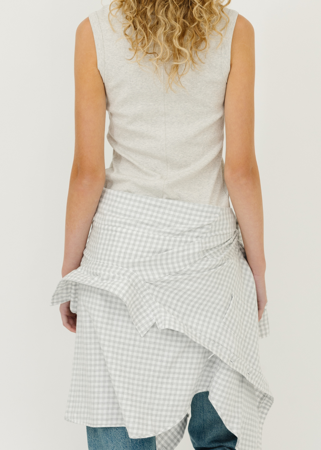 FLORE FLORE Dewi Tank in Heather Grey | Shop Tula