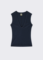 FLORE FLORE Dewi Tank in Navy | Shop Tula