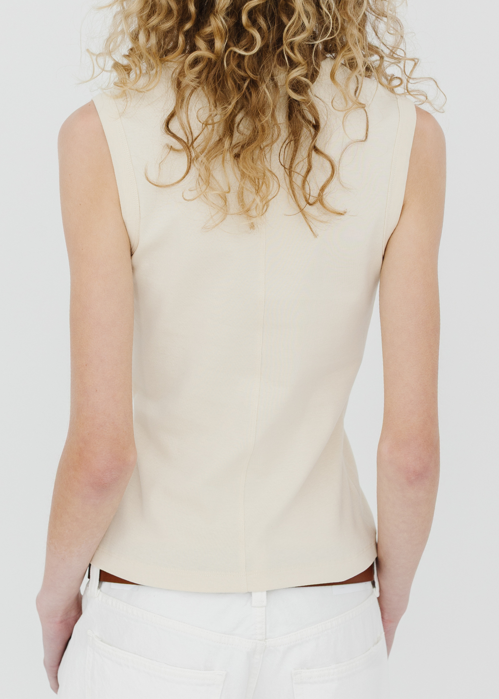 FLORE FLORE Dewi Tank in Off White | Shop Tula