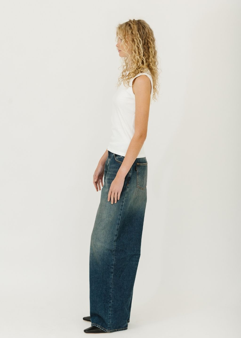 FLORE FLORE Esme Tank Top in White | Shop Tula