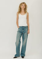 FLORE FLORE Hillie Top in White | Shop Tula