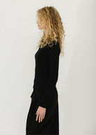 FLORE FLORE Max Long Sleeve Tee in Black | Shop Tula