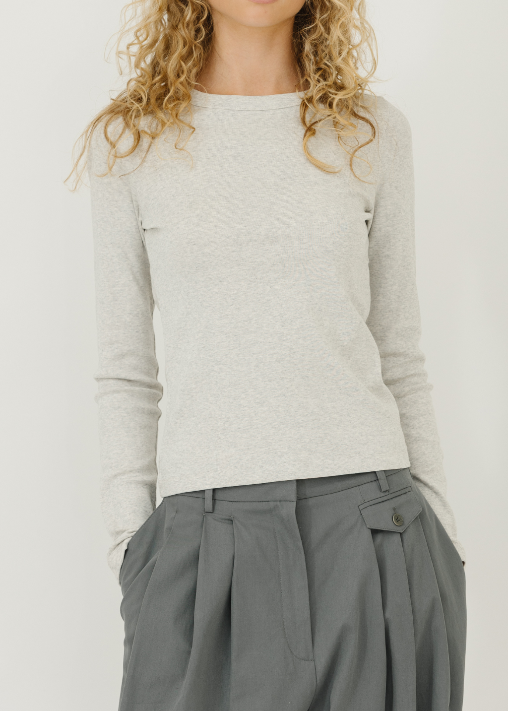 FLORE FLORE Max Tee in Heather Grey | Shop Tula