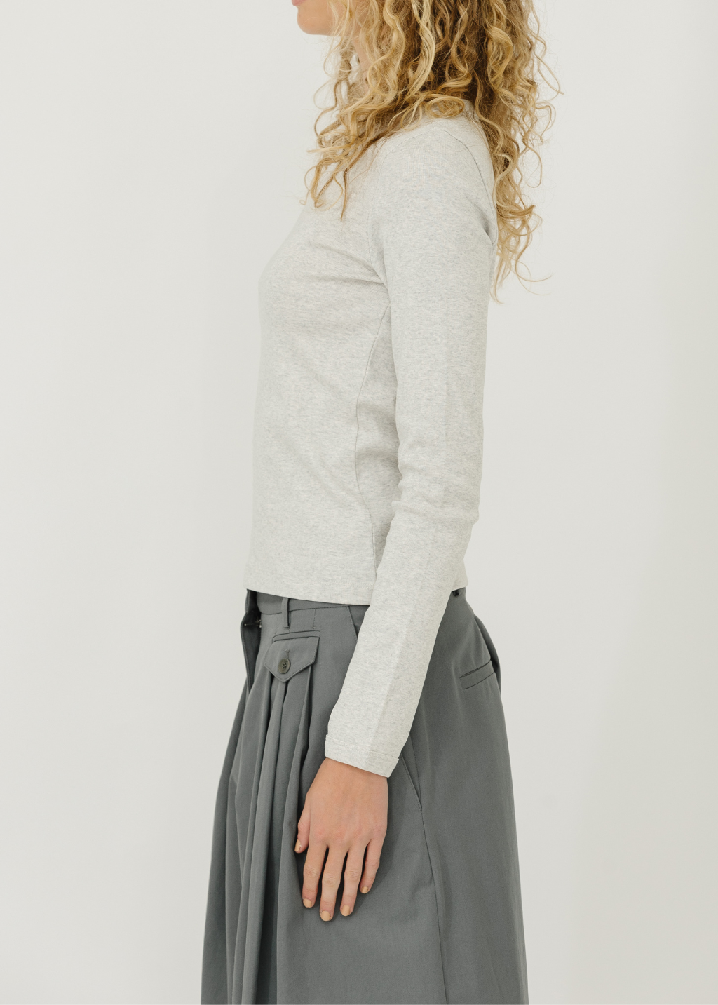 FLORE FLORE Max Tee in Heather Grey | Shop Tula