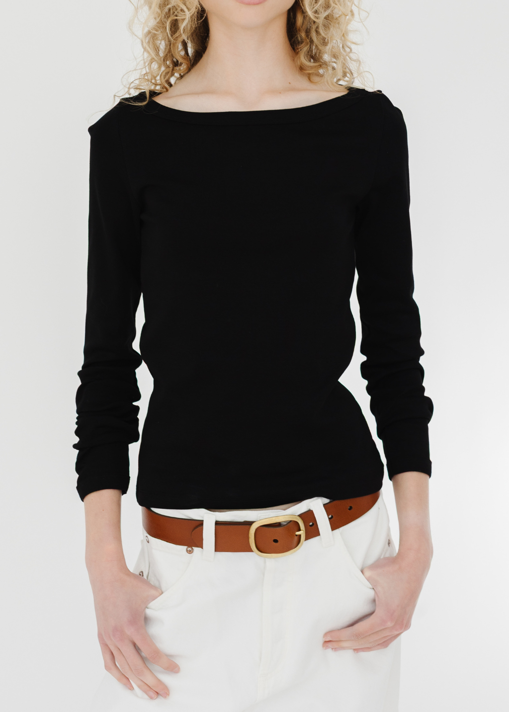 FLORE FLORE Steffi Longsleeve in Black | Shop Tula
