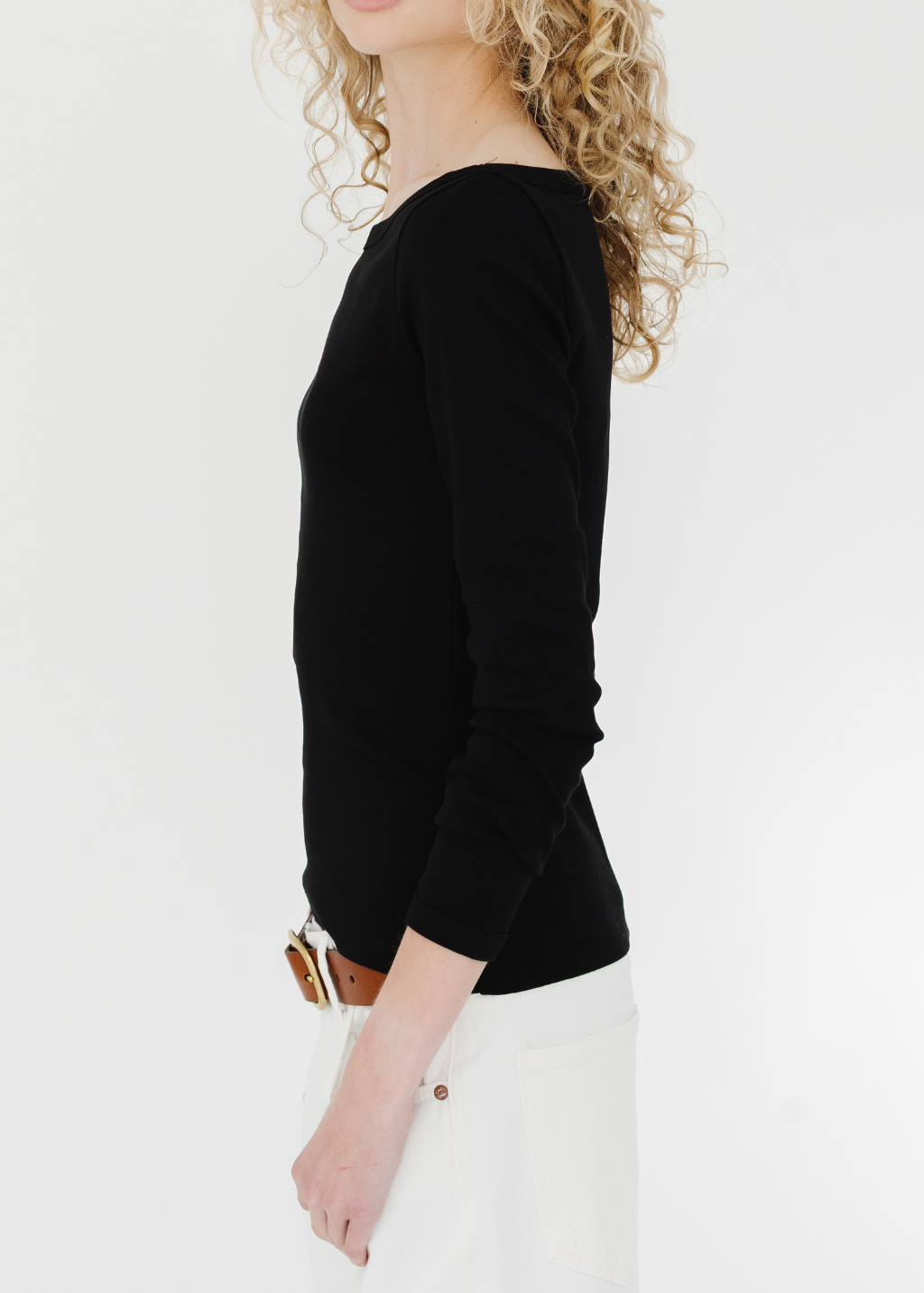 FLORE FLORE Steffi Longsleeve in Black | Shop Tula