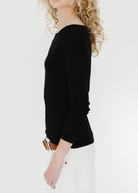FLORE FLORE Steffi Longsleeve in Black | Shop Tula