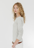 FLORE FLORE Steffi Longsleeve in Heather Grey | Shop Tula