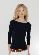 FLORE FLORE Steffi Longsleeve in Navy | Shop Tula