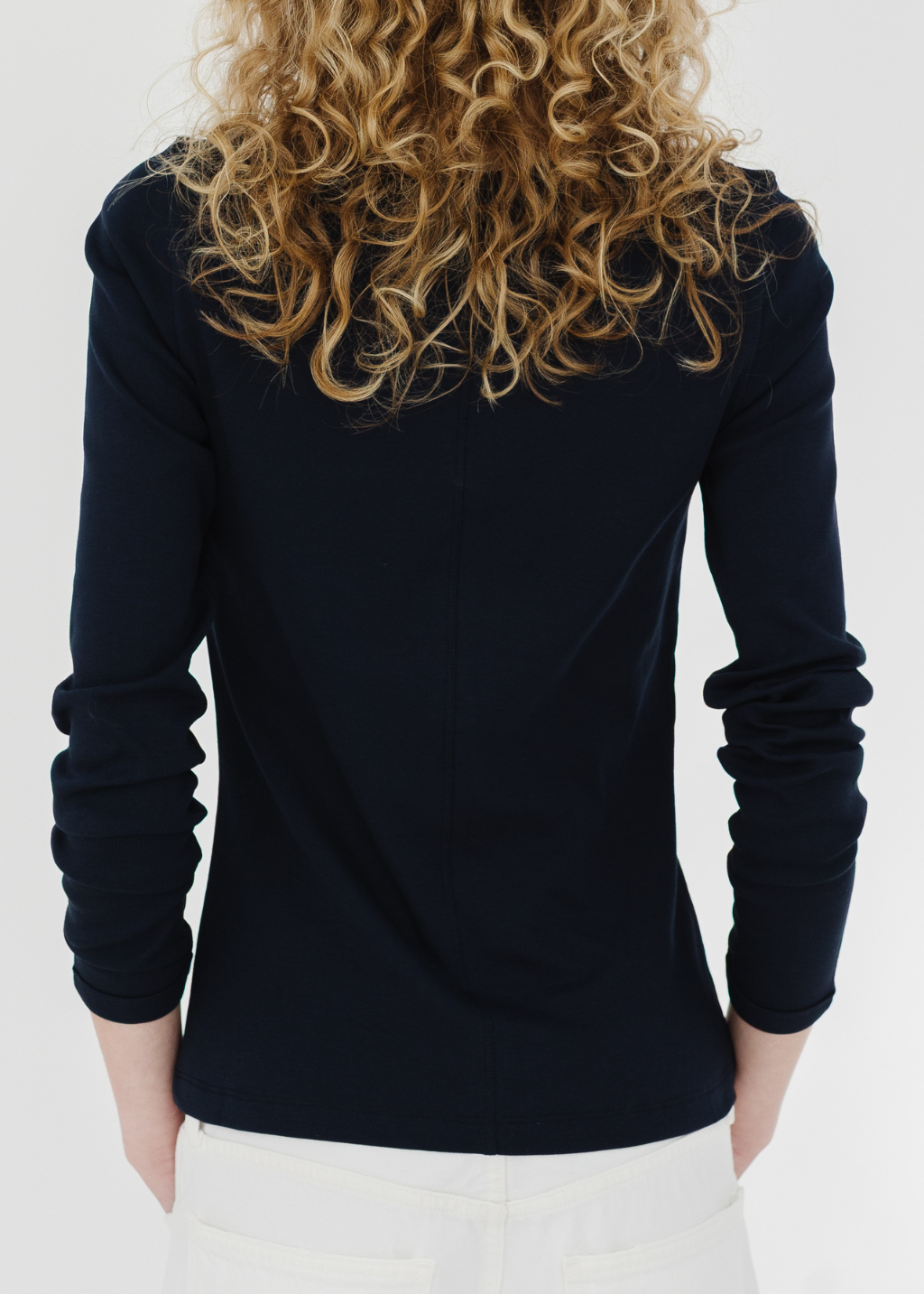 FLORE FLORE Steffi Longsleeve in Navy | Shop Tula