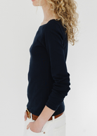 FLORE FLORE Steffi Longsleeve in Navy | Shop Tula