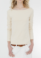 FLORE FLORE Steffi Longsleeve in Off White | Shop Tula
