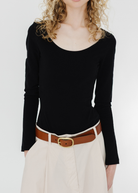 FLORE FLORE Yoli Bodysuit in Black | Shop Tula