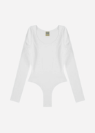 FLORE FLORE Yoli Bodysuit in White | Shop Tula