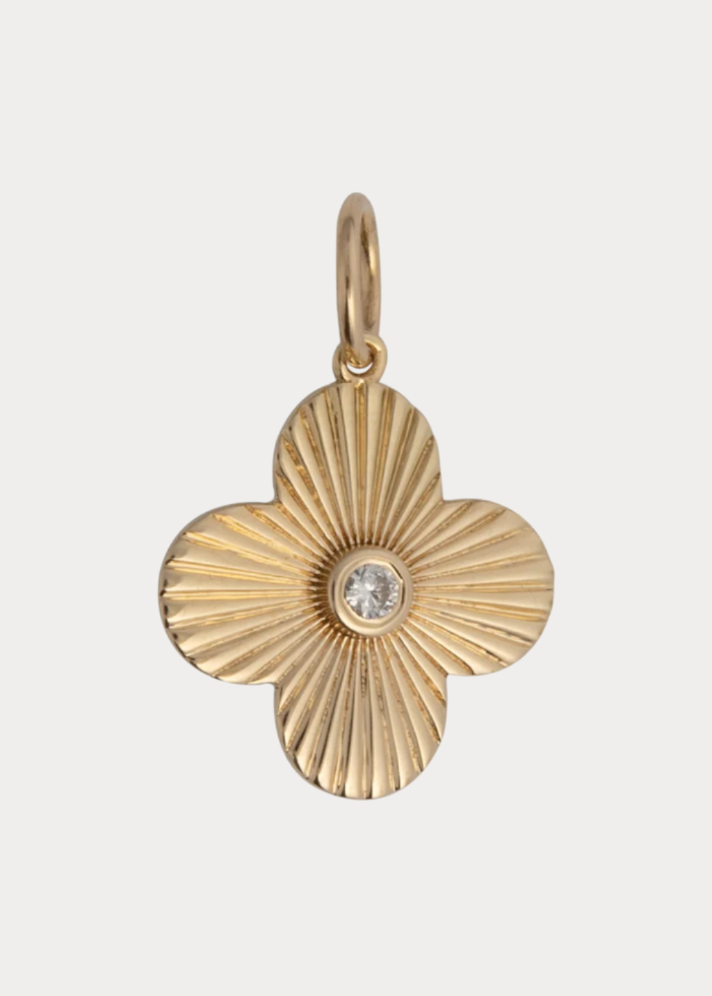 Felicidad Clover Rays Diamond Pendant | Shop Tula