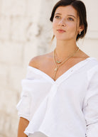 Felicidad Curb Chain Link Lab-Grown Diamond Hoop Earrings | Shop Tula