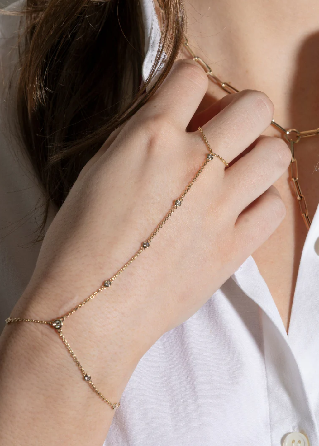 Felicidad Diamond Station Hand Chain | Shop Tula