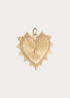 Felicidad Heart Rays Diamond Beveled Edge Pendant | Shop Tula