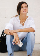 Felicidad Heart Rays Diamond Beveled Edge Pendant | Shop Tula