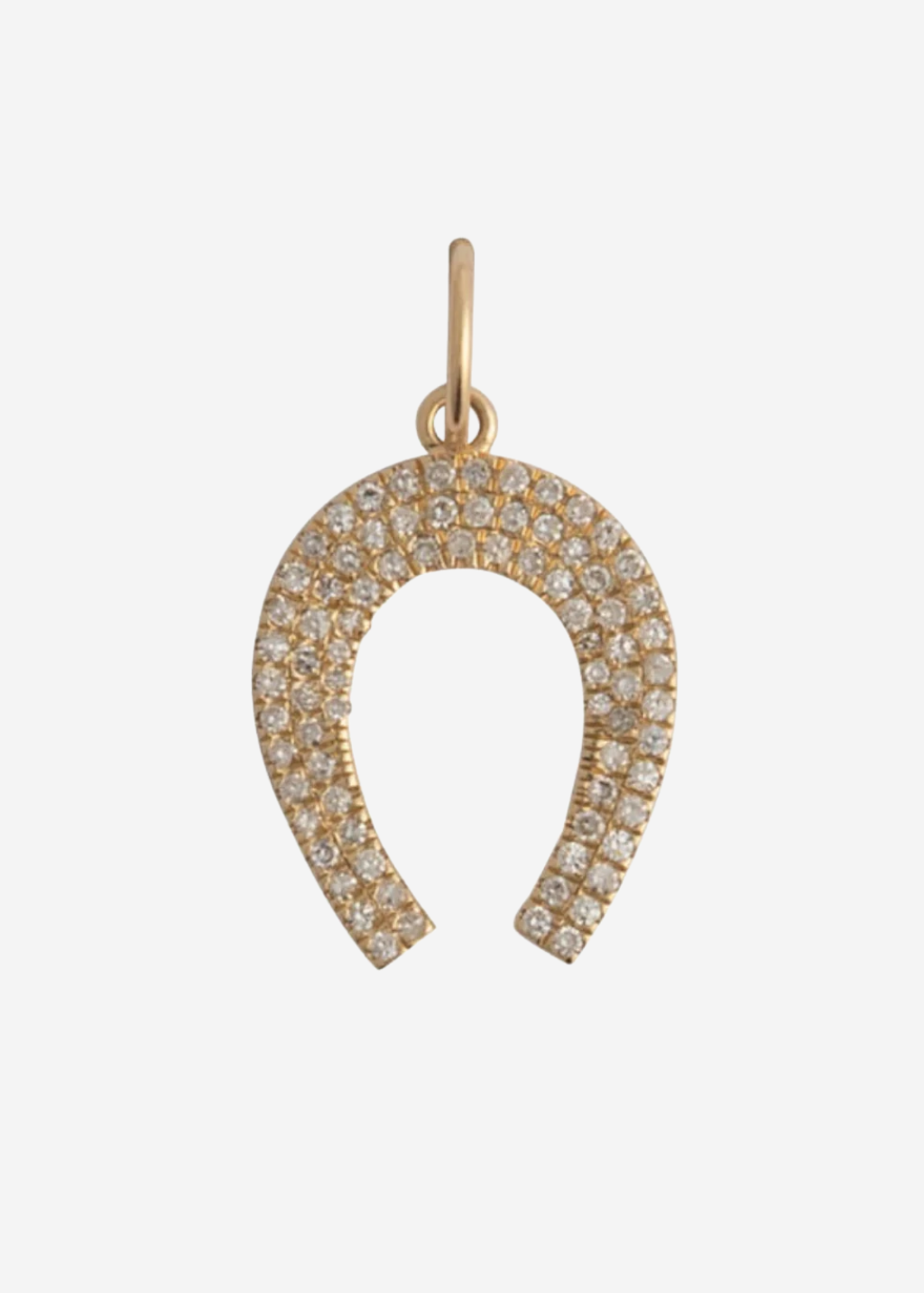 Felicidad Horseshoe Pavé Diamond Pendant | Shop Tula