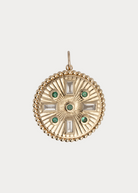 Felicidad Medallion Emerald and Diamond Pendant | Shop Tula