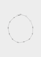 Felicidad Mini Diamond Station Bracelet in White Gold | Shop Tula