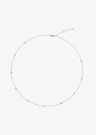 Felicidad Mini Diamond Station Necklace in White Gold | Shop Tula