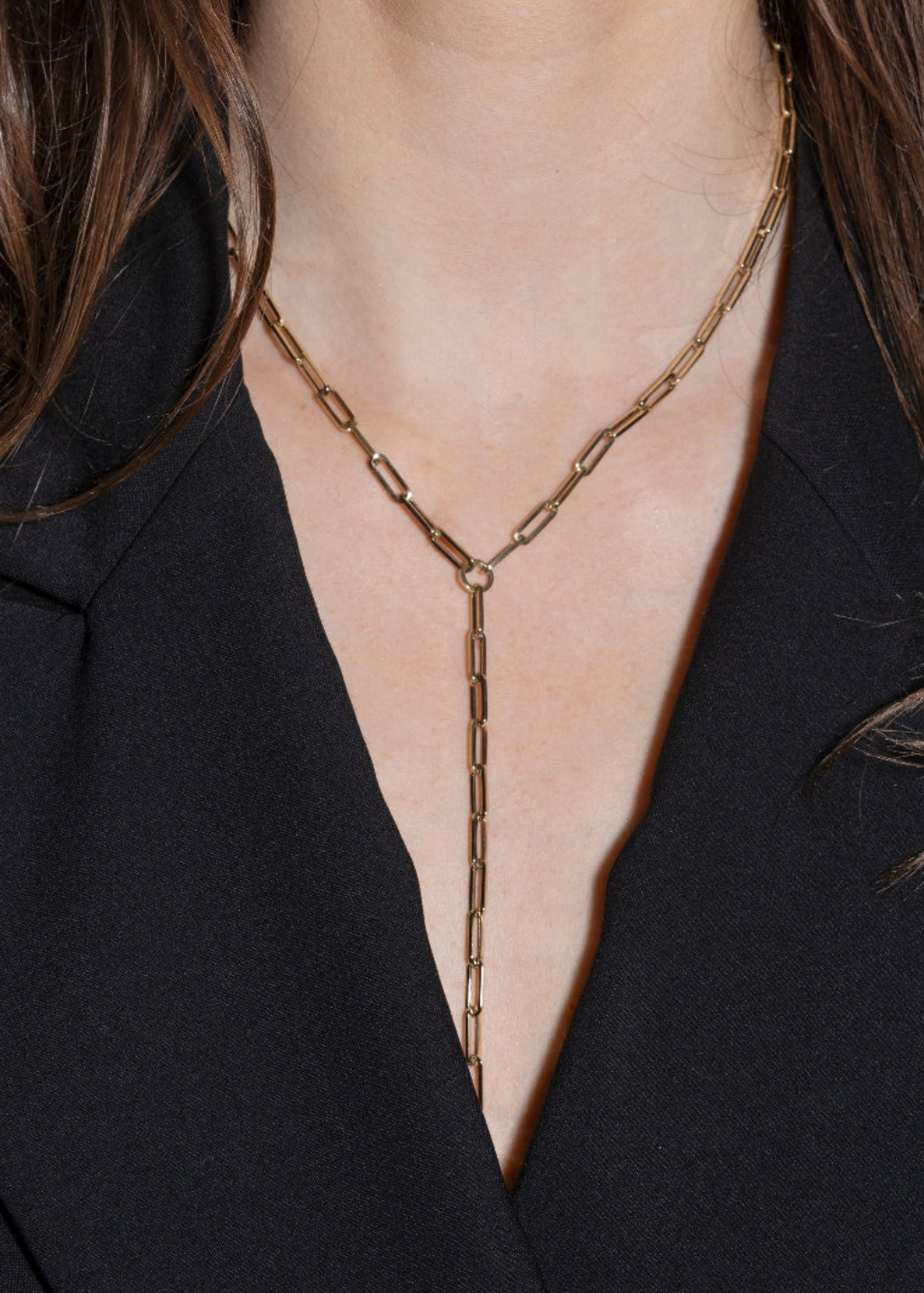 Felicidad Mini Paperclip Chain Lariat | Shop Tula