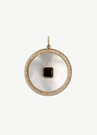 Felicidad Mother of Pearl, Diamond and Black Onyx Pendant | Shop Tula