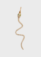 Felicidad Serpent Diamond Pendant with Emerald Eyes | Shop Tula