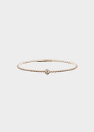 Felicidad Single-Station Diamond Flexi Bangle Bracelet in White Gold | Shop Tula