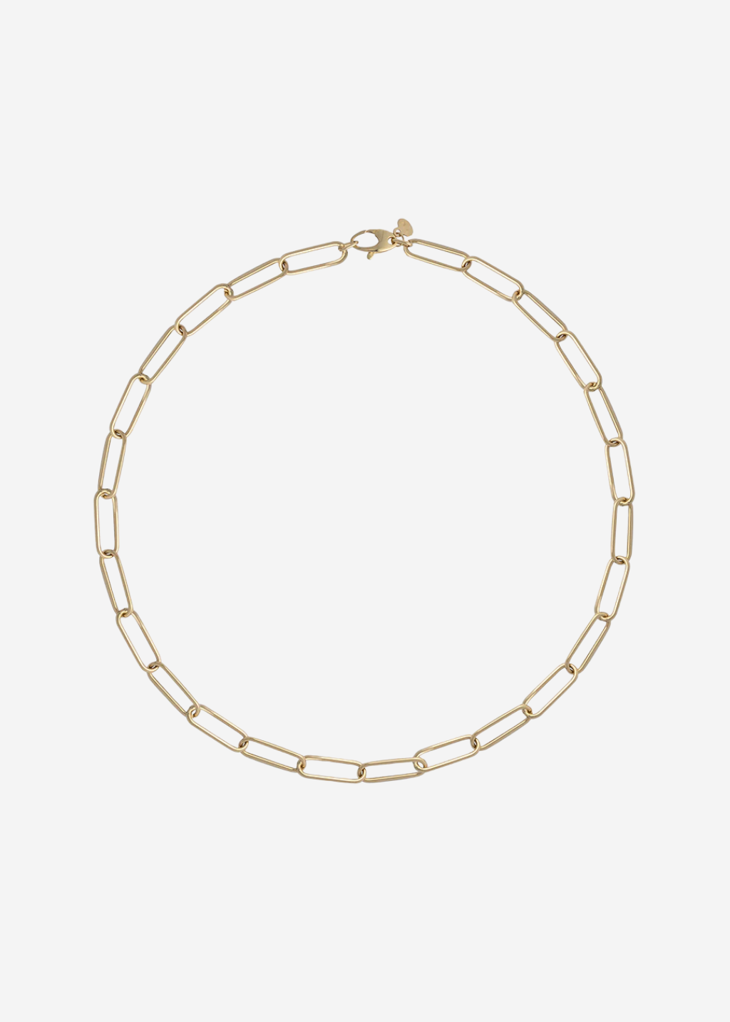 Felicidad Slim Link Paperclip Chain Necklace | Shop Tula