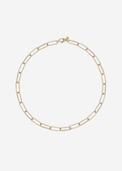 Felicidad Slim Link Paperclip Chain Necklace | Shop Tula