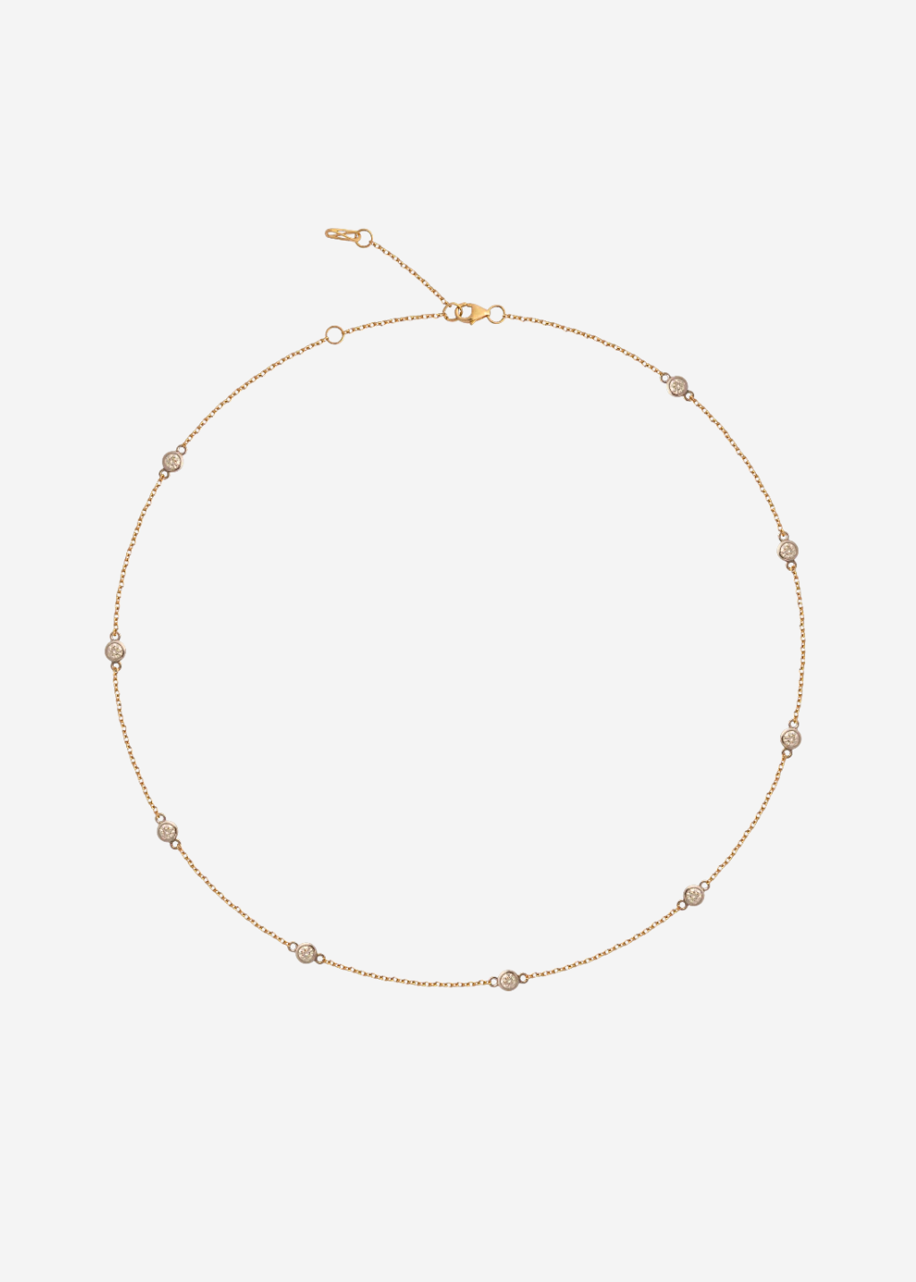 Felicidad Two-Tone Diamond Station Necklace | Shop Tula