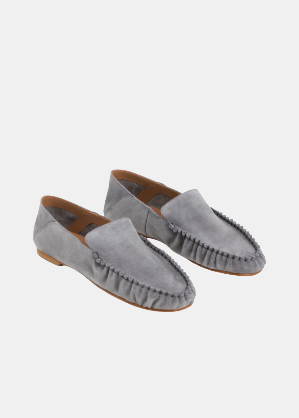Flattered Bon Bon Suede in Stone/Pearl Grey | Shop Tula