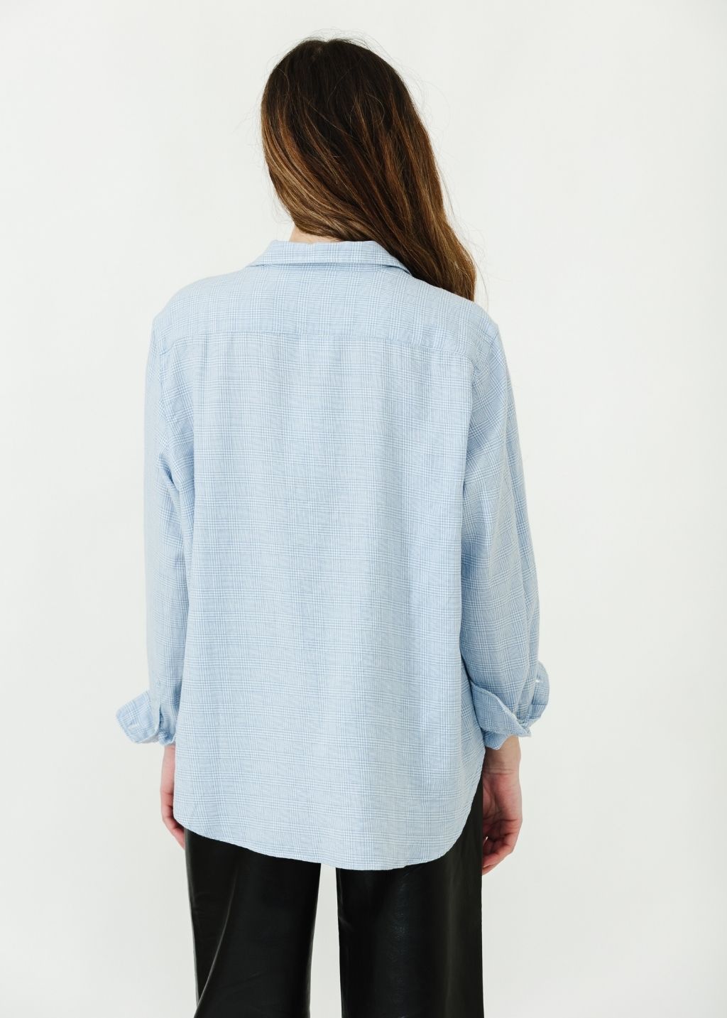 Frank & Eileen 'Eileen' Button-Up in Blue Plaid | Shop Tula