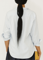 Frank & Eileen 'Eileen' Button-Up in Blue Stripe | Shop Tula