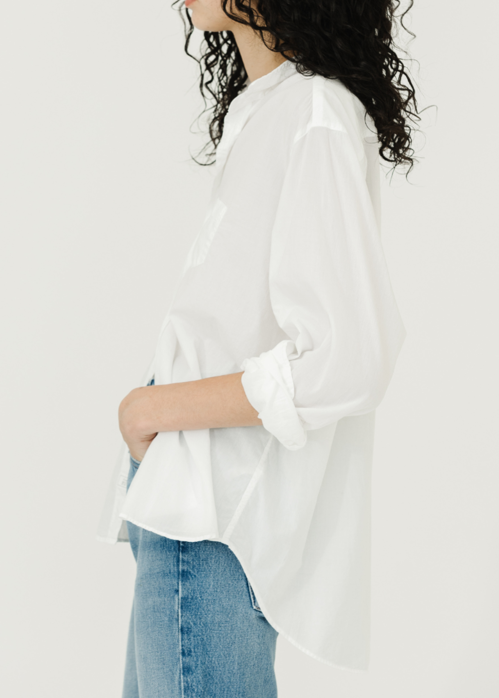 Frank & Eileen 'Eileen' Button-Up in Featherweight White | Shop Tula